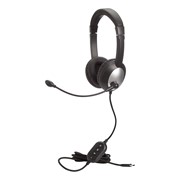 Deluxe Stereo Headset w/ Tangle-Free Cord & USB-C Plug 