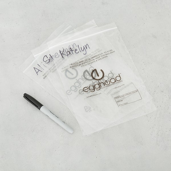 Stereo School Headphones w/ Tangle-Free Cord - Storage Bags