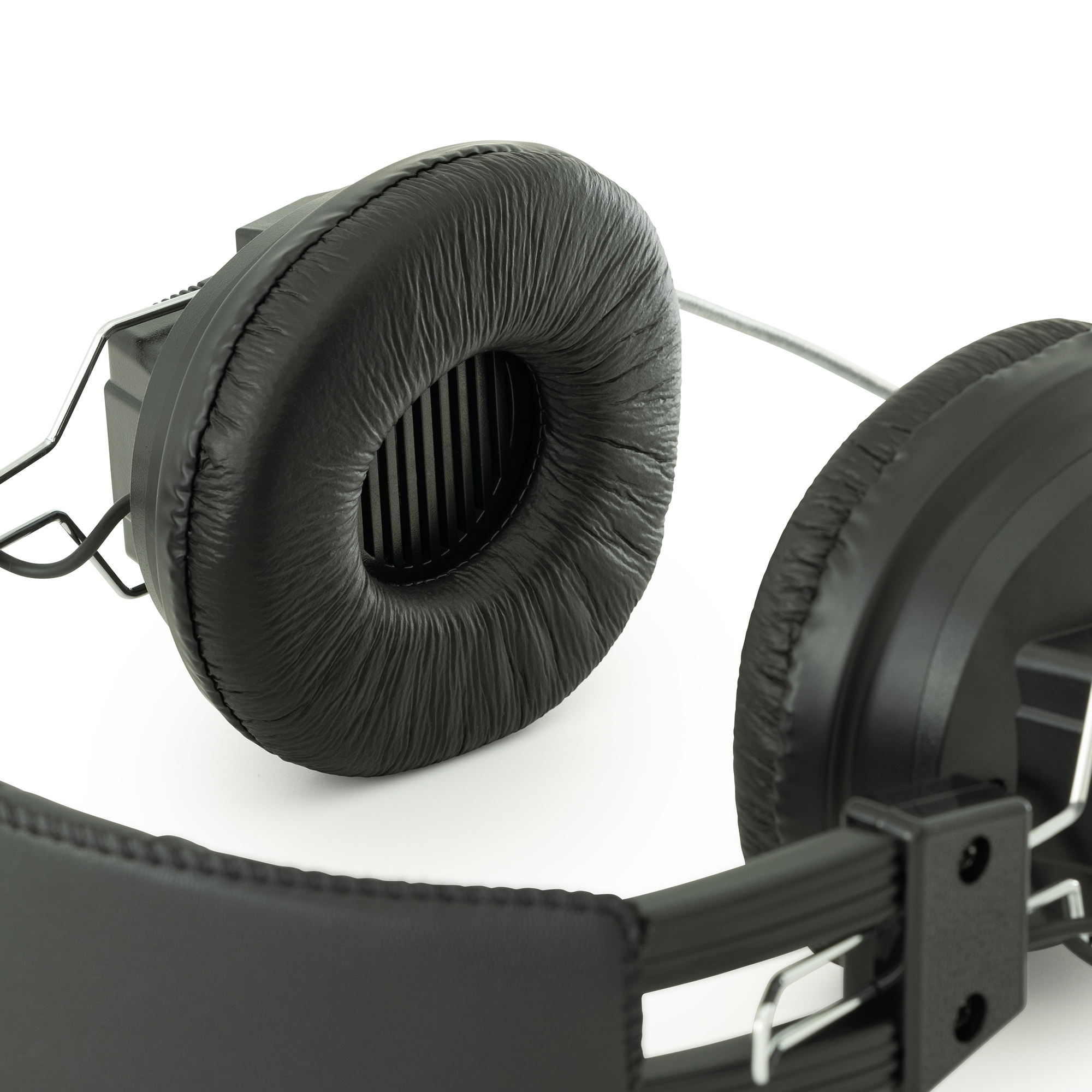 Premium Stereo/Mono Switchable Over-Ear Headphones w/ Independent Volume Control