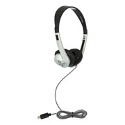 School Stereo USB-C Headphones w/ Leatherette Ear Cushions