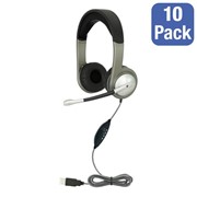 Deluxe Multimedia USB Headset - Pack of 10