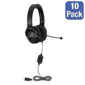 Pack of 10 Premium Foldable USB Headset