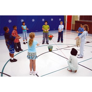 Ball Transfer Teambuilding Challenge - in use