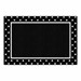 Simply Stylish Tropical Black & White Polka Dot Border Area Rug (5' W x 7' 6" L)