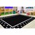 Simply Stylish Tropical Black & White Polka Dot Border Area Rug (7' 6" W x 12' L)