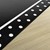 Simply Stylish Tropical Black & White Polka Dot Border Area Rug (7' 6" W x 12' L)