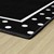 Simply Stylish Tropical Black & White Polka Dot Border Area Rug (7' 6" W x 12' L)