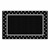 Simply Stylish Tropical Black & White Polka Dot Border Area Rug (7' 6" W x 12' L)