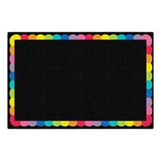 Rainbow Scallop Border Area Rug