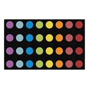 Rainbow Spot Criss Cross Area Rug