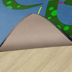 Figure Eight Snake Rug - (3' W x 3' L) - Backing