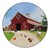 Barn Animals Preschool Rug - Round