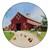 Barn Animals Preschool Rug - Round