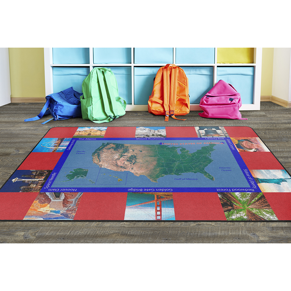 American Landmarks Rug (6' x 8' 4")