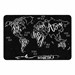 Modern World Map Rug (4' W x 6' L)