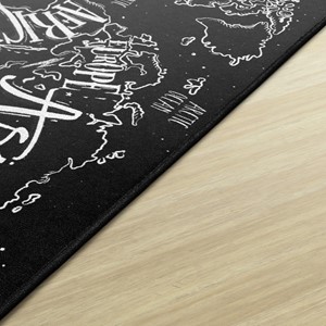 Modern World Map Rug (4' W x 6' L) - Edge