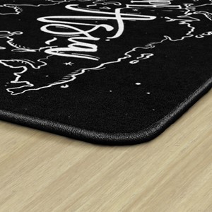 Modern World Map Rug (6' W x 8' 4" L) - Edge