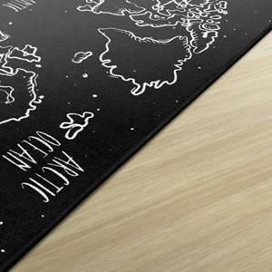 Modern World Map Rug (6' W x 8' 4" L) - Edge