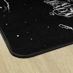 Modern World Map Rug - Corner
