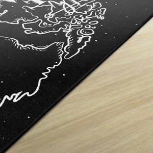 Modern World Map Rug - Edge