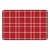 Checkered Rug (4' W x 6' L) - Red
