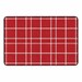 Checkered Rug (4' W x 6' L) - Red