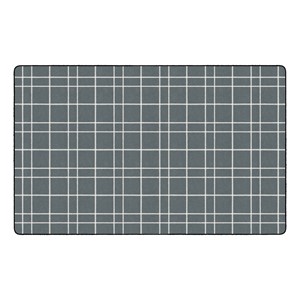 Checkered Rug (7' 6" W x 12' L) - Gray