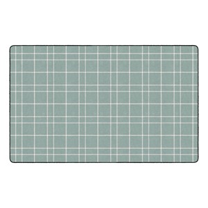 Checkered Rug (7' 6" W x 12' L) - Blue