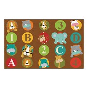 ABC & 123 Animals Rug