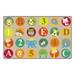 ABC & 123 Animals Rug (7' 6" W x 12' L) - Light