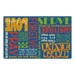 Walk His Walk Rug - Blue