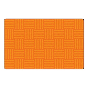 Hashtag Tone on Tone Rug - Orange