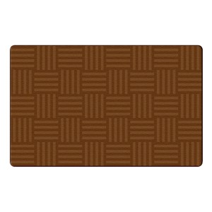 Hashtag Tone on Tone Rug - Chocolate