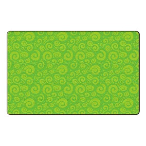 Swirl Tone on Tone Rug - Lime