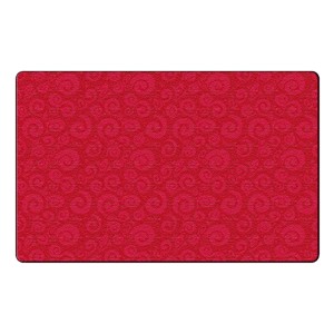 Swirl Tone on Tone Rug - Cherry