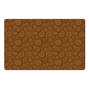 Swirl Tone on Tone Rug - Chocolate