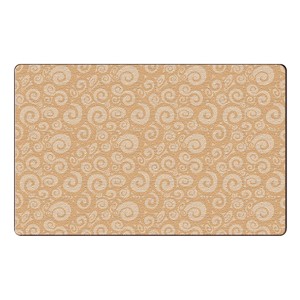 Swirl Tone on Tone Rug - Almond