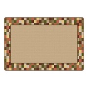Brick Border Block Rug 