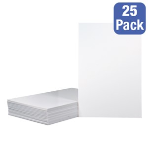 White Foam Board Sheets - Pack of 25