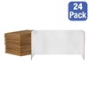 White Cardboard Study Carrel - Package of 24