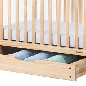 Next Generation Serenity SafeReach Clearview Compact Safety Crib - Natural - Drawer