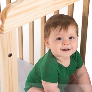 Next Generation Serenity SafeReach Clearview Compact Safety Crib - Natural