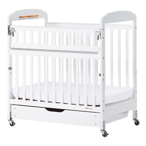 Next Generation Serenity SafeReach Clearview Compact Safety Crib - White