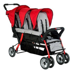 Trio Sport Tandem Stroller - Red