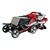 Trio Sport Tandem Stroller - Red - Shown folded