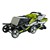 Trio Sport Tandem Stroller - Lime - Shown folded