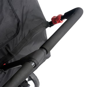 Quad Sport Stroller - Lime - Ergonomic handle detail