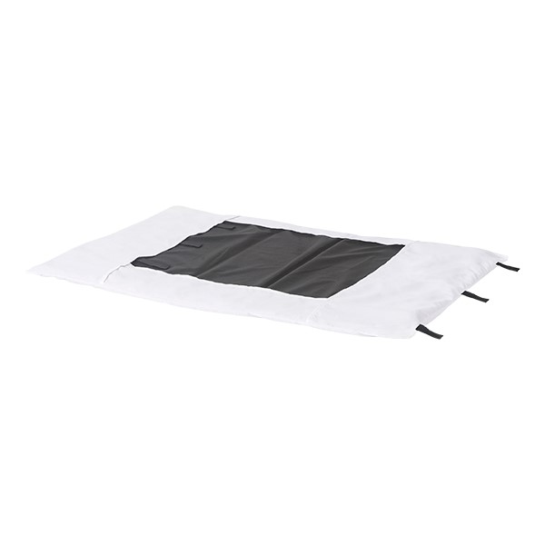 Pack of Six SafeFit Envelope Play Yard Sheets - Shown w/ mat