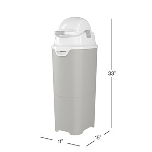 Premium Tall Diaper Pail - Gray | School Outfitters