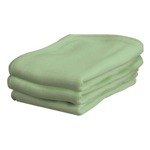 Pack of Six ThermaSoft Cotton Crib Blankets - Mint Green